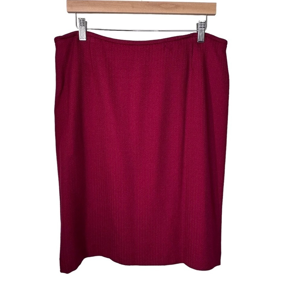 Tahari Women's Red Skirt Size 14